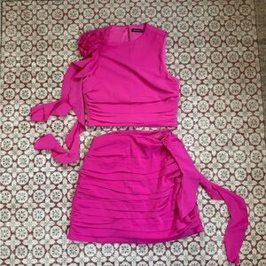 Abercrombie & Fitch Vibrant Pink Skirt Set